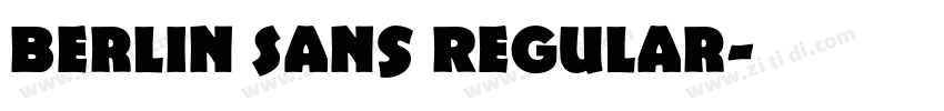 Berlin Sans Regular字体转换